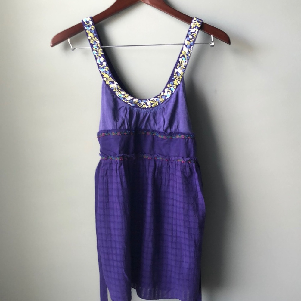 Free People Embroidered Tank